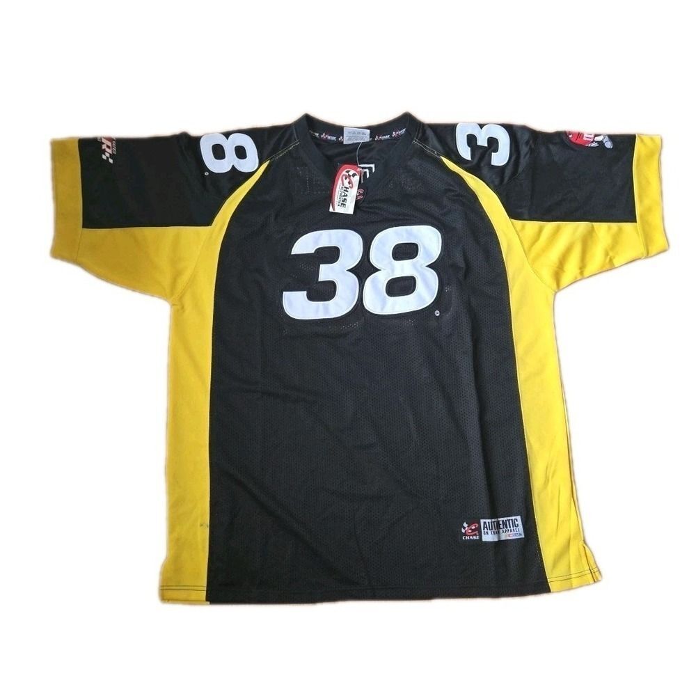 NASCAR Elliot Sadler #38 Pit Shirt Vintage L NWT M&Ms Yellow VTG